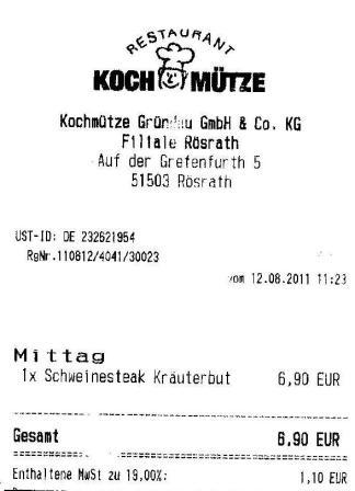 mvsa Hffner Kochmtze Restaurant